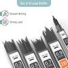 image:imageMr Pen Metal Mechanical Pencil Set with Lead Refills amp Erasers 6 Pack  5 Sizes 03 05 07 09 amp 2mm 8x Tubes Lead Refills amp 2x Erasers for School Supplies Note Taking Fathers Day Gift