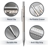 image:imageMr Pen Metal Mechanical Pencil Set with Lead and Eraser Refills 5 Sizes  03 05 07 09 2mm Drafting Sketching Architecture Drawing Mechanical Pencils Metal Mechanical Pencils