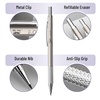image:imageMr Pen Metal Mechanical Pencil in Leather Case 5 Pack 5 Sizes 03 05  07 09 amp 2mm 6x Tubes Lead Refill Erasers amp Sharpener for School Supplies Note Taking Drawing Fathers Day Gift