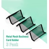 image:imageMr Pen Metal Mesh Business Card Holders 3 Pack Gray  Durable Stainless Steel Card Stand for Desk Office and Business Use Straight Flat and Smooth DesignBlack