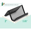 image:imageMr Pen Metal Mesh Business Card Holders 3 Pack Gray  Durable Stainless Steel Card Stand for Desk Office and Business Use Straight Flat and Smooth DesignBlack