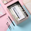 image:imageMr Pen Metal Retractable Gel Pens 2 Pack Black Ink 2 Refills  Fine Point 07 mm Fast Dry Smooth Writing Cute Pens for Drawing Writing Planner and School Supplies