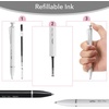 image:imageMr Pen Metal Retractable Gel Pens 2 Pack Black Ink 2 Refills  Fine Point 07 mm Fast Dry Smooth Writing Cute Pens for Drawing Writing Planner and School Supplies