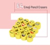 image:imageMr Pen Mini Erasers Bulk for Kids 64 Pack 1 Inch Diameter  Small Fun Smiley Round Eraser for Classroom Rewards Fillers Goodie Bag Stuffers Party Favors