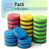 image:imageMr Pen Mini Magnetic Dry Erase Erasers 2 x 2 24 Pack  Black Small Magnetic Whiteboard Dry Erase Erasers Bulk for Kids Teachers Students and Classroom SuppliesBright Colors