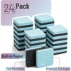 image:imageMr Pen Mini Magnetic Dry Erase Erasers 2 x 2 24 Pack  Black Small Magnetic Whiteboard Dry Erase Erasers Bulk for Kids Teachers Students and Classroom SuppliesPastel Green