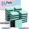 image:imageMr Pen Mini Magnetic Dry Erase Erasers 2 x 2 24 Pack  Black Small Magnetic Whiteboard Dry Erase Erasers Bulk for Kids Teachers Students and Classroom SuppliesGreen