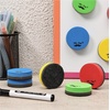 image:imageMr Pen Mini Magnetic Dry Erase Erasers 2 x 2 24 Pack  Black Small Magnetic Whiteboard Dry Erase Erasers Bulk for Kids Teachers Students and Classroom SuppliesBright Colors
