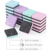 image:imageMr Pen Mini Magnetic Dry Erase Erasers 2 x 2 24 Pack  Black Small Magnetic Whiteboard Dry Erase Erasers Bulk for Kids Teachers Students and Classroom SuppliesPastel Colors