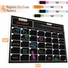 image:imageMr Pen Monthly Magnetic Dry Erase Board Calendar for Fridge 147x118  Gray Monthly Planner Whiteboard for Refrigerator with 4 Dry Erase Markers for Family Schedules Chores Meal PlanningBlack
