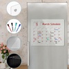 image:imageMr Pen Monthly Magnetic Dry Erase Board Calendar for Fridge 147x118  Gray Monthly Planner Whiteboard for Refrigerator with 4 Dry Erase Markers for Family Schedules Chores Meal PlanningClear
