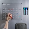image:imageMr Pen Monthly Magnetic Dry Erase Board Calendar for Fridge 147x118  Gray Monthly Planner Whiteboard for Refrigerator with 4 Dry Erase Markers for Family Schedules Chores Meal PlanningClear