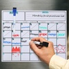 image:imageMr Pen Monthly Magnetic Dry Erase Board Calendar for Fridge 147x118  Gray Monthly Planner Whiteboard for Refrigerator with 4 Dry Erase Markers for Family Schedules Chores Meal PlanningWhite
