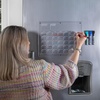 image:imageMr Pen Monthly Magnetic Dry Erase Board Calendar for Fridge 147x118  Gray Monthly Planner Whiteboard for Refrigerator with 4 Dry Erase Markers for Family Schedules Chores Meal PlanningClear