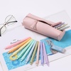 image:imageMr Pen PU Leather Pencil Case Boho StylePink