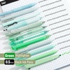 image:imageMr Pen Pastel Green Gel Pens Set 12 Pack  Black Ink Cute Writing Pens with 1 Aesthetic Highlighter 05 mm Smooth Gel Pens for Journaling Aesthetic Girly StationeryPastel Green Barrel