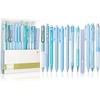 image:imageMr Pen Pastel Green Gel Pens Set 12 Pack  Black Ink Cute Writing Pens with 1 Aesthetic Highlighter 05 mm Smooth Gel Pens for Journaling Aesthetic Girly StationeryPastel Blue Barrel