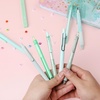 image:imageMr Pen Pastel Green Gel Pens Set 12 Pack  Black Ink Cute Writing Pens with 1 Aesthetic Highlighter 05 mm Smooth Gel Pens for Journaling Aesthetic Girly StationeryPastel Green Barrel