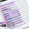 image:imageMr Pen Pastel Green Gel Pens Set 12 Pack  Black Ink Cute Writing Pens with 1 Aesthetic Highlighter 05 mm Smooth Gel Pens for Journaling Aesthetic Girly StationeryPastel Purple Barrel