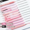 image:imageMr Pen Pastel Green Gel Pens Set 12 Pack  Black Ink Cute Writing Pens with 1 Aesthetic Highlighter 05 mm Smooth Gel Pens for Journaling Aesthetic Girly StationeryPastel Pink Barrel