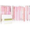 image:imageMr Pen Pastel Green Gel Pens Set 12 Pack  Black Ink Cute Writing Pens with 1 Aesthetic Highlighter 05 mm Smooth Gel Pens for Journaling Aesthetic Girly StationeryPastel Pink Barrel