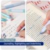 image:imageMr Pen Pastel Green Gel Pens Set 12 Pack  Black Ink Cute Writing Pens with 1 Aesthetic Highlighter 05 mm Smooth Gel Pens for Journaling Aesthetic Girly StationeryPastel Blue Barrel