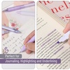 image:imageMr Pen Pastel Green Gel Pens Set 12 Pack  Black Ink Cute Writing Pens with 1 Aesthetic Highlighter 05 mm Smooth Gel Pens for Journaling Aesthetic Girly StationeryPastel Purple Barrel