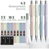image:imageMr Pen Pastel Mechanical Pencil Set with Lead Refills amp Erasers 4 Pack  2 Sizes 05 amp 07mm Fast Click 6x Tubes HB amp 2B Lead Refill 3x Eraser for School Supplies Drafting Drawing amp Sketching