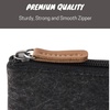 image:imageMr Pen Pencil Case Pencil Pouch 3 Pc Black Felt Small Pencil Case  Pencil pouch Small Pen Case Pen Bag Office Supplies Canvas Pencil Case Pencil Bags Pen PouchC Black
