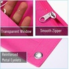 image:imageMr Pen Pencil Pouch for 3 Ring Binder 2 Pack 10x675 Smooth Zipper  Clear Window Large Capacity Pencil Case with 3 Reinforced Grommets for School Office Supplies Storage