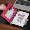 image:imageMr Pen Pencil Pouch for 3 Ring Binder 5 Pack 10x7 Smooth Zipper  Clear Window Large Capacity Pencil Case with 3 Reinforced Grommets for School Office Supplies StorageRed and Ivory