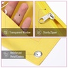 image:imageMr Pen Pencil Pouch for 3 Ring Binder 5 Pack 10x7 Smooth Zipper  Clear Window Large Capacity Pencil Case with 3 Reinforced Grommets for School Office Supplies StoragePink and Yellow