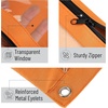 image:imageMr Pen Pencil Pouch for 3 Ring Binder 5 Pack 10x7 Smooth Zipper  Clear Window Large Capacity Pencil Case with 3 Reinforced Grommets for School Office Supplies StorageMulticolor