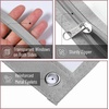 image:imageMr Pen Pencil Pouch for 3 Ring Binder 5 Pack 10x7 Smooth Zipper  Clear Window Large Capacity Pencil Case with 3 Reinforced Grommets for School Office Supplies StorageBlack  white shades