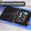 image:imageMr Pen Pencil Pouch for 3 Ring Binder 5 Pack 10x7 Smooth Zipper  Clear Window Large Capacity Pencil Case with 3 Reinforced Grommets for School Office Supplies StorageBlack
