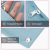 image:imageMr Pen Pencil Pouch for 3 Ring Binder 5 Pack 10x7 Smooth Zipper  Clear Window Large Capacity Pencil Case with 3 Reinforced Grommets for School Office Supplies StorageBlue and Pink