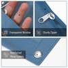 image:imageMr Pen Pencil Pouch for 3 Ring Binder 5 Pack 10x7 Smooth Zipper  Clear Window Large Capacity Pencil Case with 3 Reinforced Grommets for School Office Supplies StorageBurgundy and Blue