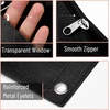 image:imageMr Pen Pencil Pouch for 3 Ring Binder 5 Pack 10x7 Smooth Zipper  Clear Window Large Capacity Pencil Case with 3 Reinforced Grommets for School Office Supplies StorageBlack and White