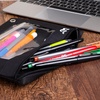 image:imageMr Pen Pencil Pouch for 3 Ring Binder 5 Pack 10x7 Smooth Zipper  Clear Window Large Capacity Pencil Case with 3 Reinforced Grommets for School Office Supplies StorageBlack