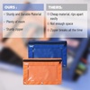 image:imageMr Pen Pencil Pouch for 3 Ring Binder 5 Pack 10x7 Smooth Zipper  Clear Window Large Capacity Pencil Case with 3 Reinforced Grommets for School Office Supplies StorageMulticolor