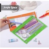 image:imageMr Pen Pencil Pouch for 3 Ring Binder 5 Pack 10x7 Smooth Zipper  Clear Window Large Capacity Pencil Case with 3 Reinforced Grommets for School Office Supplies StorageBright