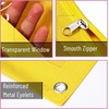 image:imageMr Pen Pencil Pouch for 3 Ring Binder 5 Pack 10x7 Smooth Zipper  Clear Window Large Capacity Pencil Case with 3 Reinforced Grommets for School Office Supplies StorageYellow and Purple