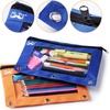 image:imageMr Pen Pencil Pouch for 3 Ring Binder 5 Pack 10x7 Smooth Zipper  Clear Window Large Capacity Pencil Case with 3 Reinforced Grommets for School Office Supplies StorageMulticolor