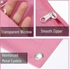 image:imageMr Pen Pencil Pouch for 3 Ring Binder 5 Pack 10x7 Smooth Zipper  Clear Window Large Capacity Pencil Case with 3 Reinforced Grommets for School Office Supplies StorageLavender and Pink