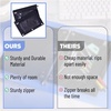 image:imageMr Pen Pencil Pouch for 3 Ring Binder 5 Pack 10x7 Smooth Zipper  Clear Window Large Capacity Pencil Case with 3 Reinforced Grommets for School Office Supplies StorageBlack