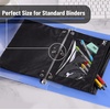 image:imageMr Pen Pencil Pouch for 3 Ring Binder 5 Pack 10x7 Smooth Zipper  Clear Window Large Capacity Pencil Case with 3 Reinforced Grommets for School Office Supplies StorageBlack