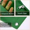 image:imageMr Pen Pencil Pouch for 3 Ring Binder 5 Pack 10x7 Smooth Zipper  Clear Window Large Capacity Pencil Case with 3 Reinforced Grommets for School Office Supplies StorageDark Green and Brown