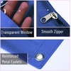 image:imageMr Pen Pencil Pouch for 3 Ring Binder 5 Pack 10x7 Smooth Zipper  Clear Window Large Capacity Pencil Case with 3 Reinforced Grommets for School Office Supplies StorageBlue and Purple