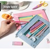 image:imageMr Pen Pencil Pouch for 3 Ring Binder 5 Pack 10x7 Smooth Zipper  Clear Window Large Capacity Pencil Case with 3 Reinforced Grommets for School Office Supplies StorageBlue and Pink