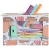 image:imageMr Pen Pencil Pouch for 3 Ring Binder 5 Pack 10x7 Smooth Zipper  Clear Window Large Capacity Pencil Case with 3 Reinforced Grommets for School Office Supplies StorageAbstract Apricot